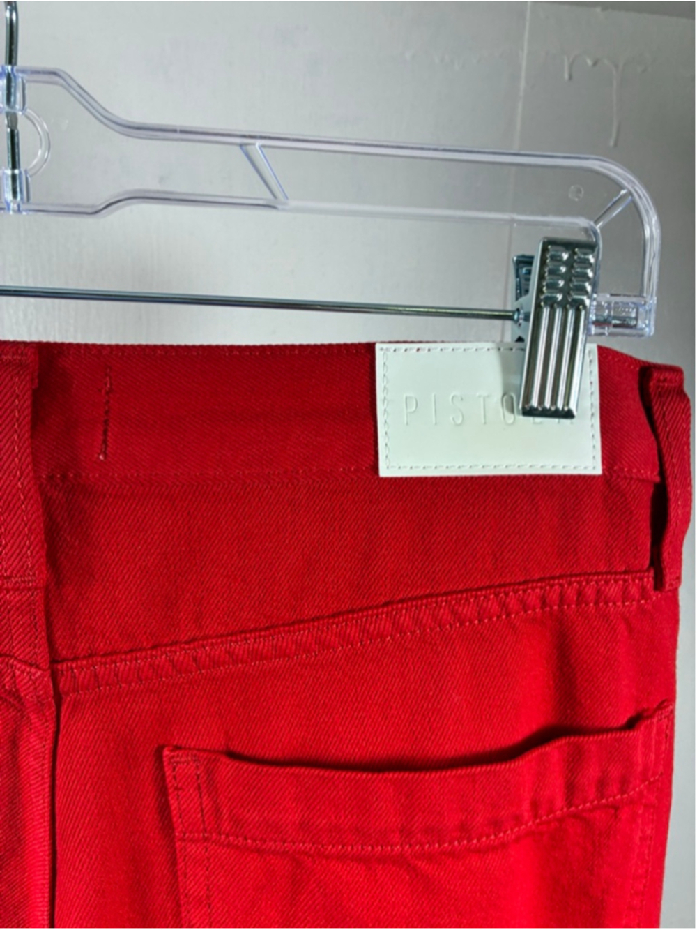 Pistola NWOT Samba Wide Leg Jeans in Red Size 27 - Picture 4 of 9